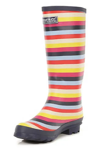 Women’s Fairweather II Multicoloured Stripe Wellies by Regatta | Look Again