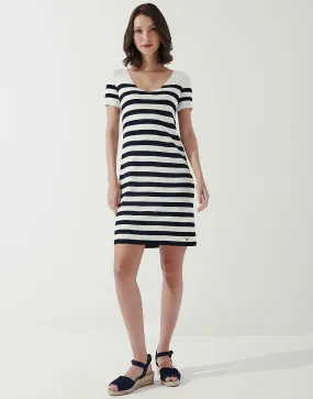 Women's Bliss Stripe Knitted Dress from Crew Clothing Company