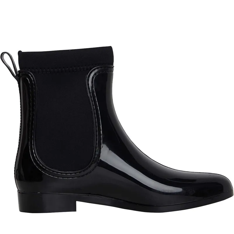 Xti Womens Side Zip Wellies Black